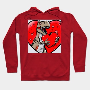 T-Rex In Love Hoodie